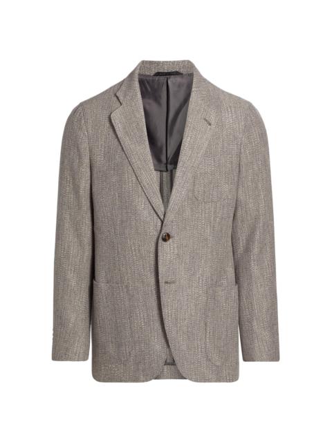 GIORGIO ARMANI Men's Upton Textured Jaquard Jacket - Grey