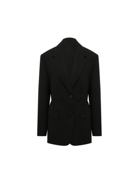Prada Prada Fleece Wool Blazer — Black