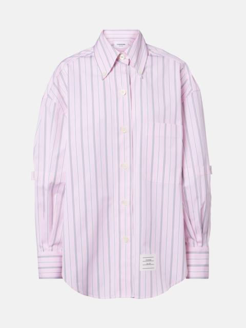 Thom Browne Striped cotton poplin shirt