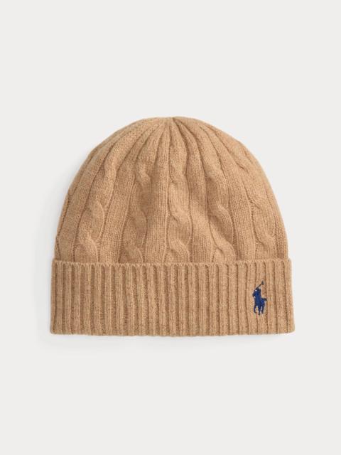 Polo Ralph Lauren Cable-Knit Wool-Cashmere Beanie