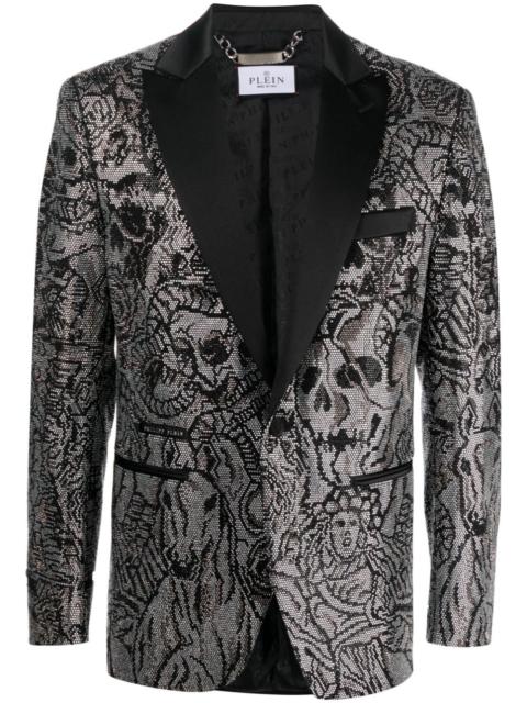 PHILIPP PLEIN Lord Fit Tattoo blazer