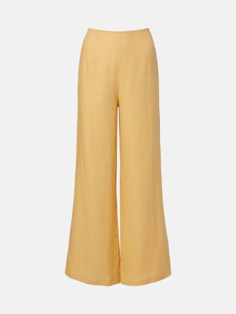 FAITHFULL Syna linen wide-leg pants