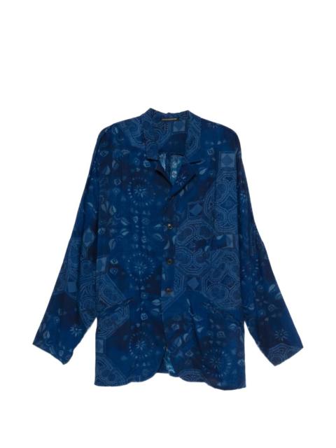 Yohji Yamamoto printed button-up jacket