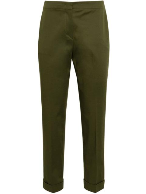 cuffed tapered trousers