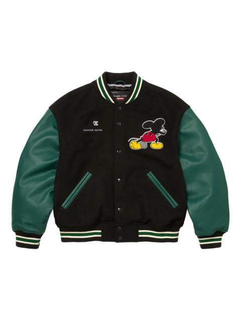 Supreme mickey varsity jacket