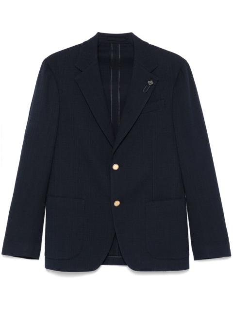LARDINI brooch-detail blazer