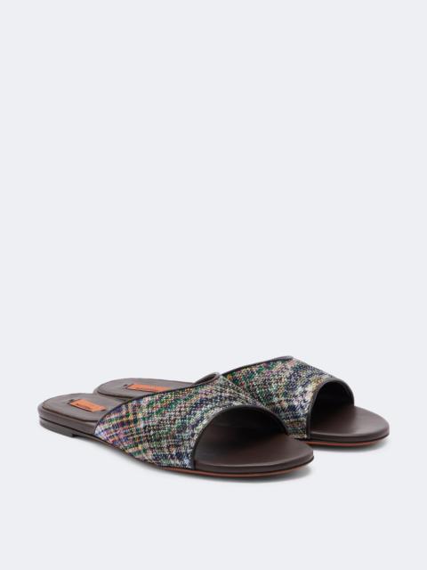 Missoni Liza lamé mules