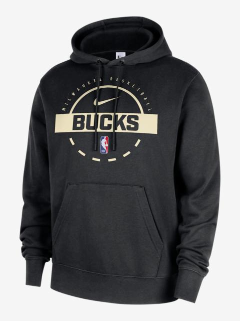 Nike Milwaukee Bucks Club Men's Nike NBA Practice Pullover Hoodie