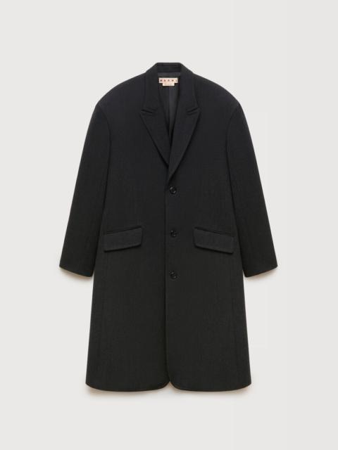 Marni DEEP GREY TWEED OVERSIZED COAT