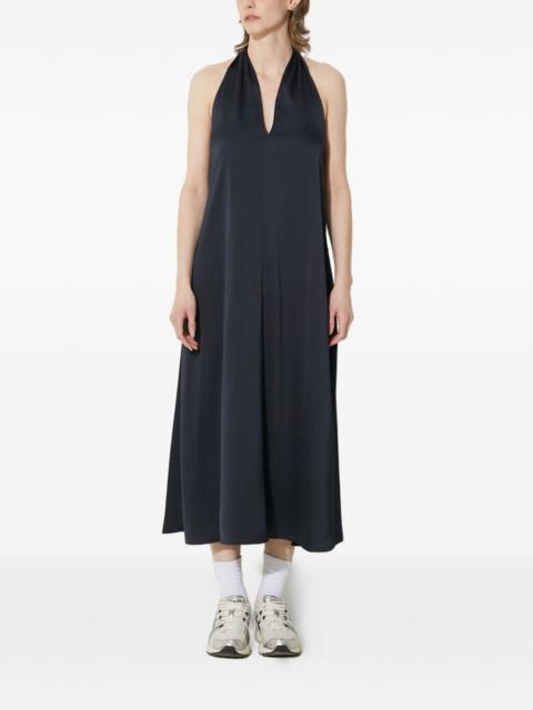 SAMSØE SAMSØE V-neck halter-neck midi dress