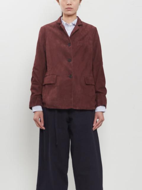 Bergfabel Suede Giulia Jacket — Wine