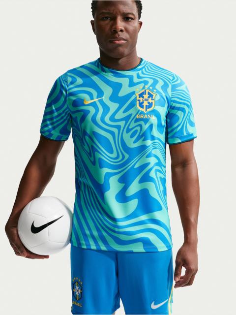 Nike Brazil Academy Pro Men's Nike Dri-FIT Soccer Pre-Match Short-Sleeve Top