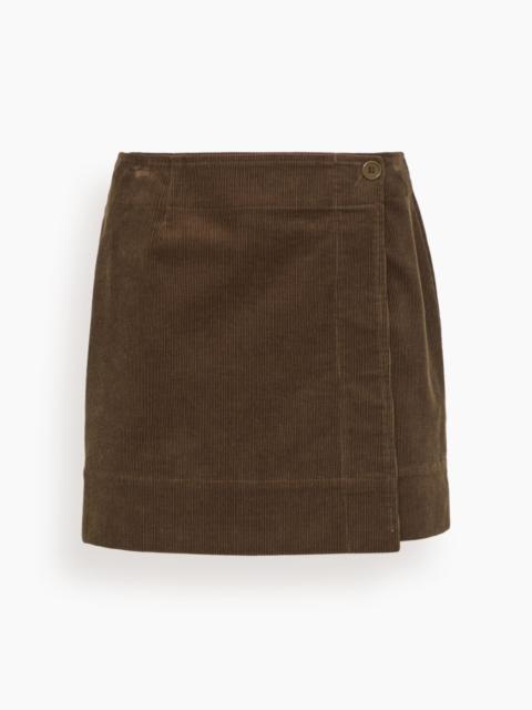 APIECE APART Marta Mini Skirt in Carob