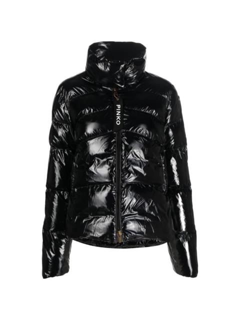 PINKO high-shine quilted jacket