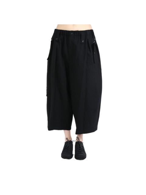 wide-leg cropped trousers