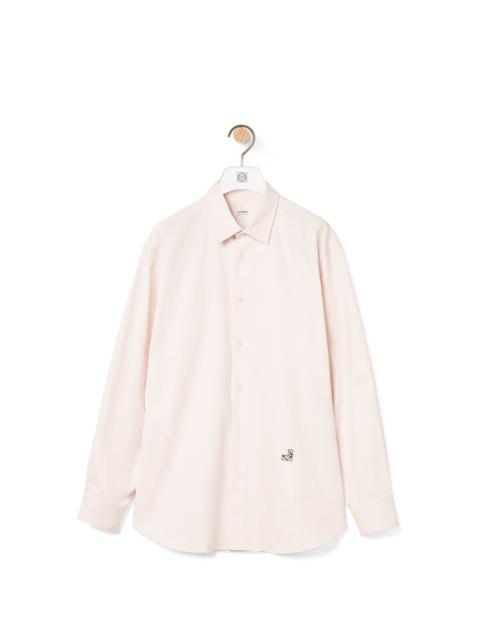 Loewe Anagram embroidered oversize shirt in cotton