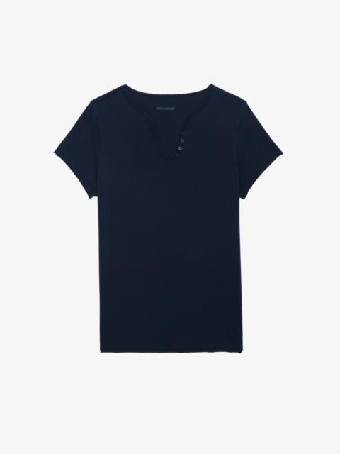 Zadig & Voltaire Henley Diamanté T-shirt