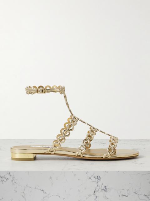 AQUAZZURA Infinity Metallic Sandals