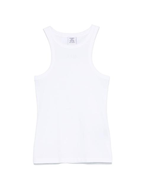 VETEMENTS logo-embroidered tank top