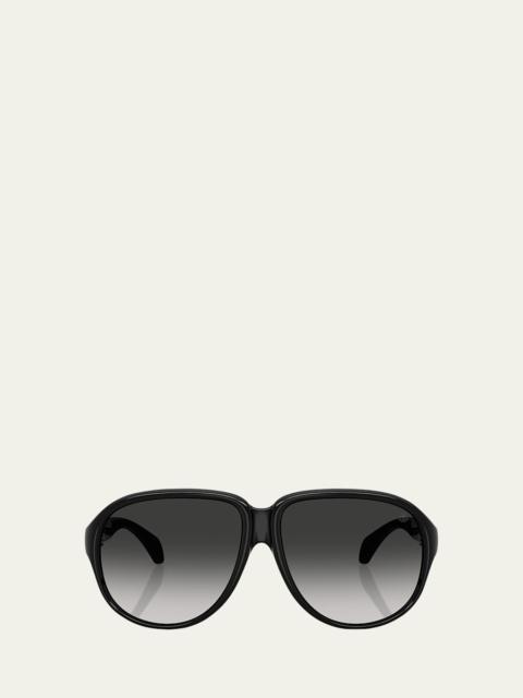 Moncler Men's ME8001 Aviator Sunglasses