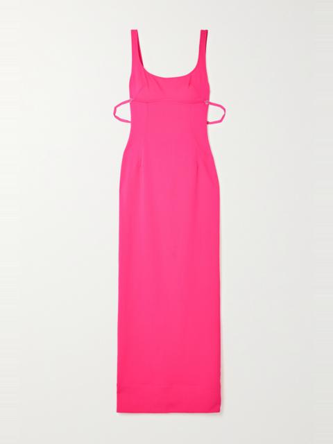 JACQUEMUS Valdu cutout wool-blend maxi dress