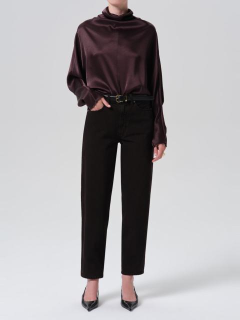 Citizens of Humanity Ilaria Draped Top In Espresso