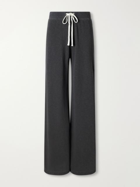 JAMES PERSE Cotton wide-leg track pants Gray