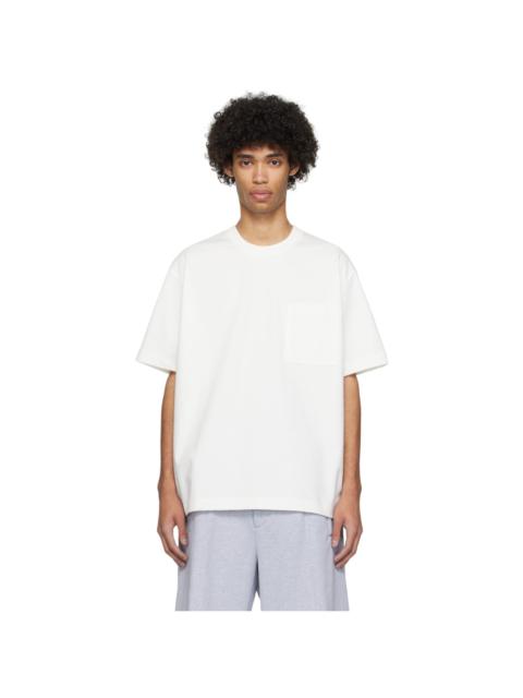 SOLID HOMME White Pocket T-Shirt