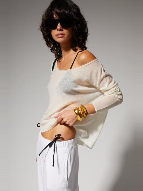 SPRWMN TISSUE OFF SHOULDER SWEATER