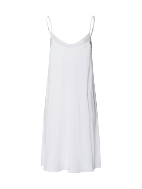 HANRO Women's V-Neck Spaghetti-Strap Cotton & SilkGown - White