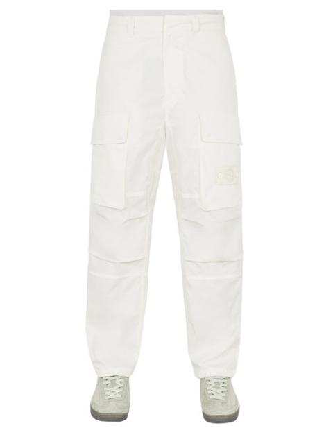 Stone Island 309F1 WEATHERPROOF COTTON CANVAS_ GHOST PIECE NATURAL WHITE
