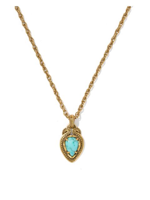 KENDRA SCOTT Tedi Vintage Gold Short Pendant Necklace