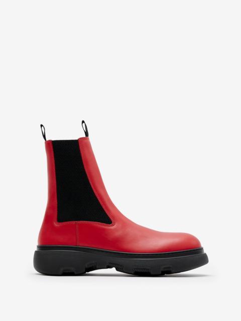 Burberry Leather Creeper Chelsea Boots