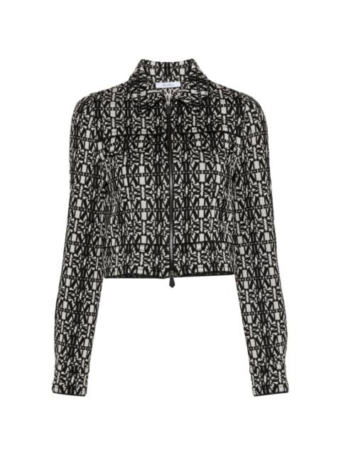 Max Mara Tony monogram-pattern cropped jacket
