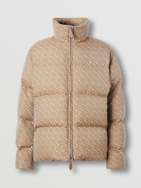 Burberry Monogram Motif Jacquard Puffer Jacket