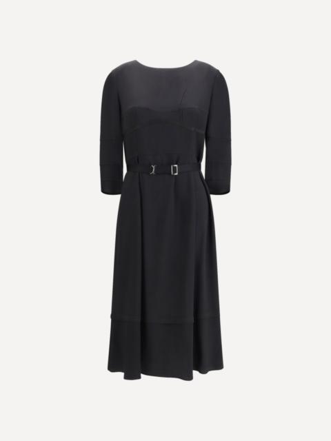 Wool and silk midi Dress
