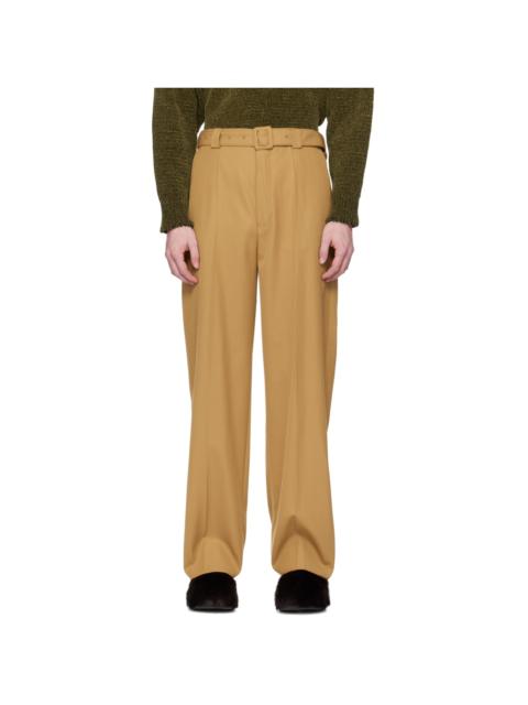 Tan Belted Trousers