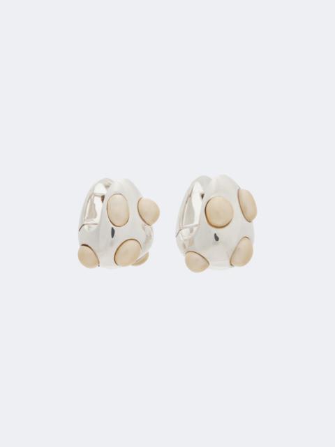 PHOEBE PHILO Embellished sterling silver earrings