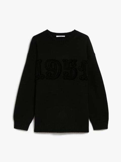 Max Mara Wool and cashmere monogram pullover