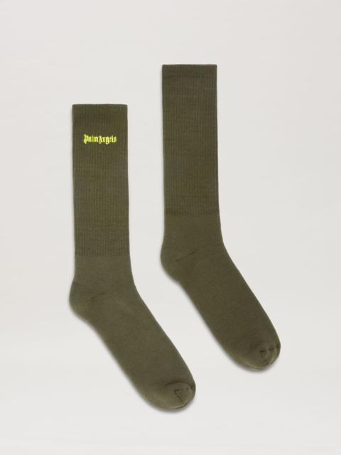 Palm Angels Embroided Classic Logo socks