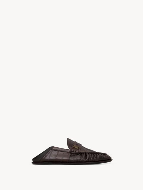 SAINT LAURENT LE LOAFER FOLDABLE IN EEL
