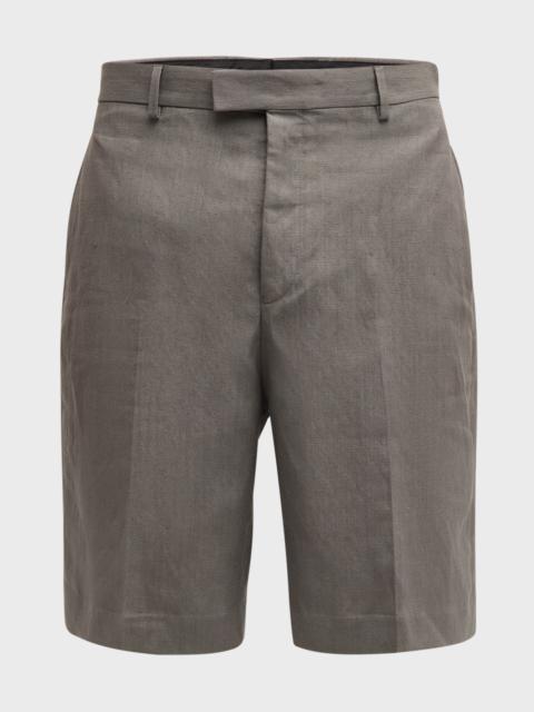 FERRAGAMO Men's Linen-Blend Shorts