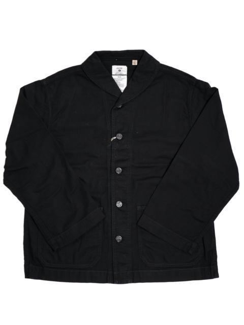 FULLCOUNT 2052-2 USN Shawl Collar Herringbone Coverall Black