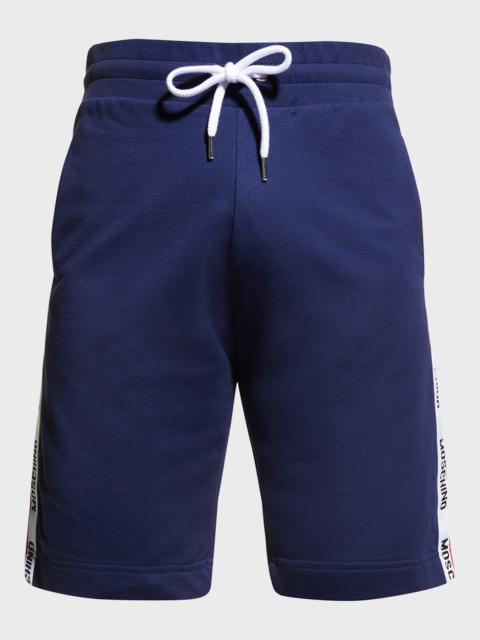 Moschino Men's Logo-Tape Sweat Shorts