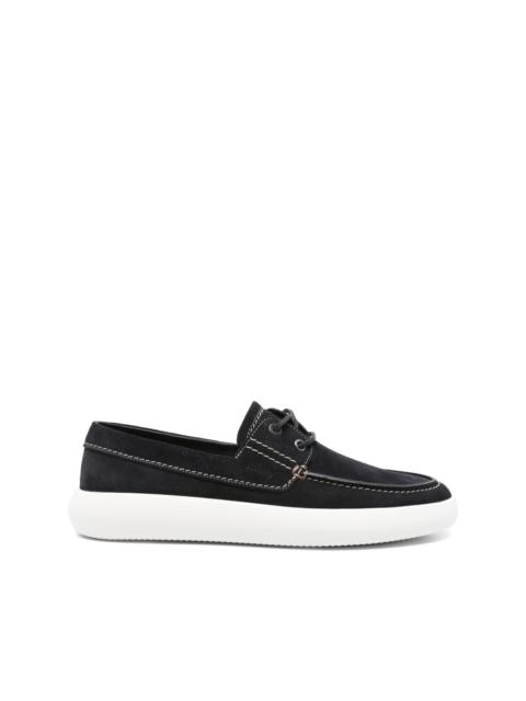 Brioni suede boat shoes