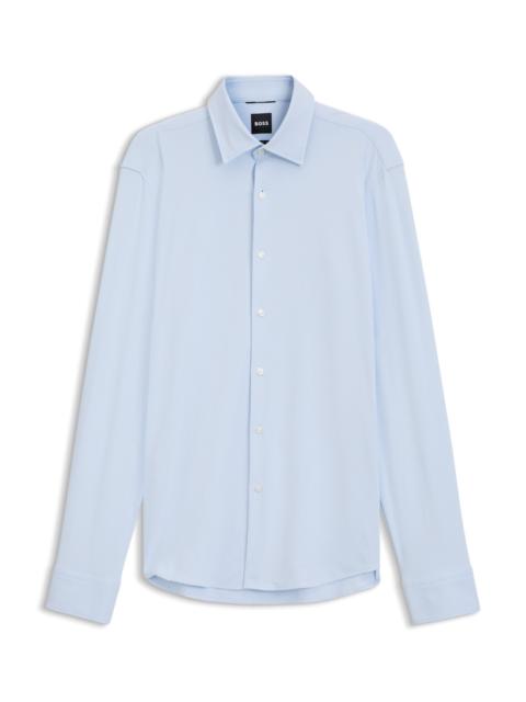 BOSS REGULAR-FIT DRESS SHIRT IN STRETCH JERSEY