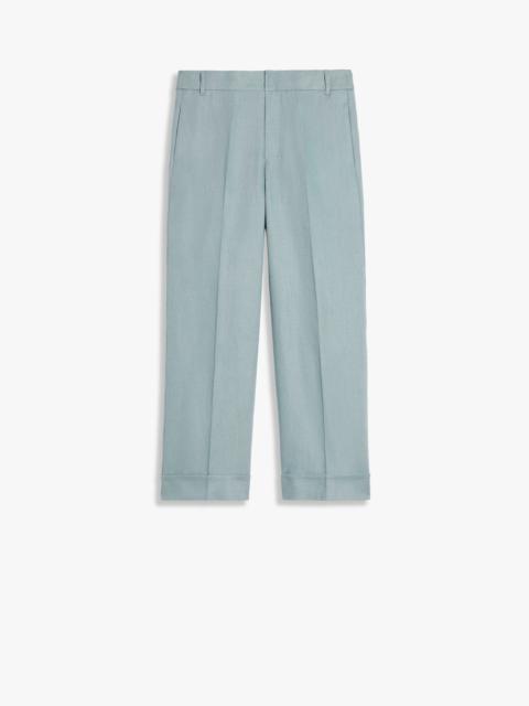 'S Max Mara SALIX Linen canvas palazzo trousers
