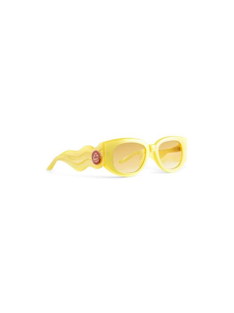 CASABLANCA Memphis Yellow & Gold Sunglasses