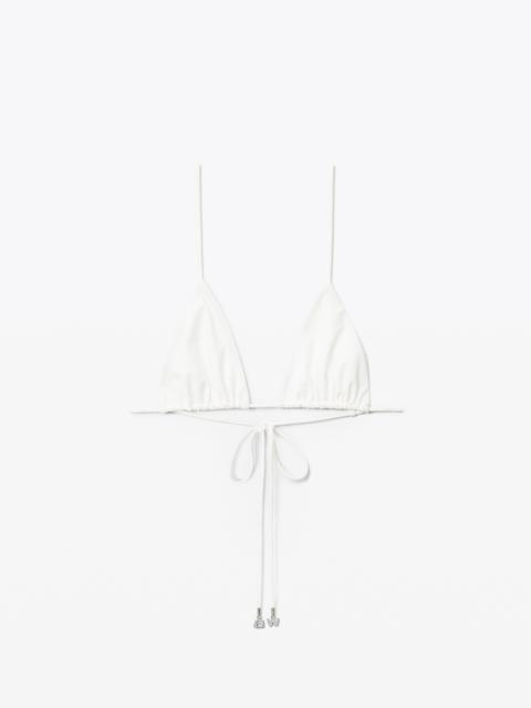 Alexander Wang CRYSTAL CHARM BIKINI TOP IN JERSEY