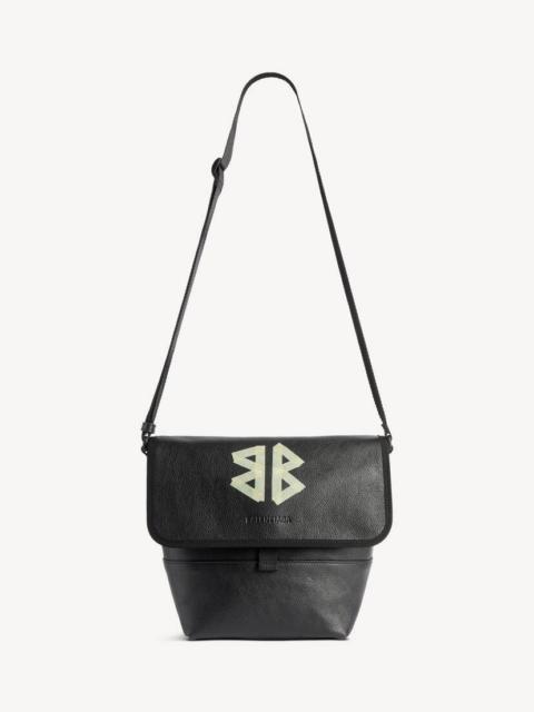 BALENCIAGA Men's Explorer Small Messenger Bag in Black